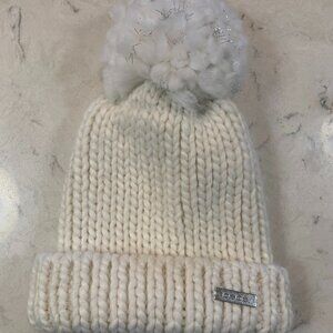 Bebe Girls White Beanie